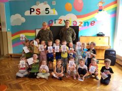 ilustracja do wpisu 
Spotkanie z żołnierzami